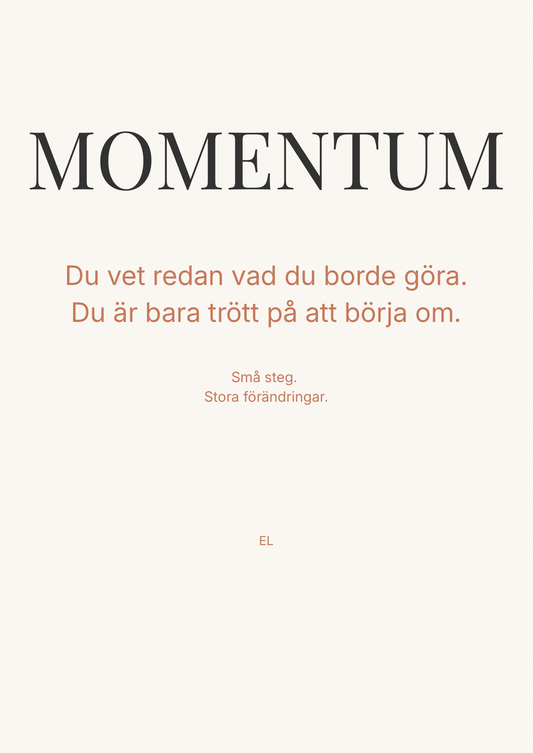 Momentum – Små steg. Stora förändringar.